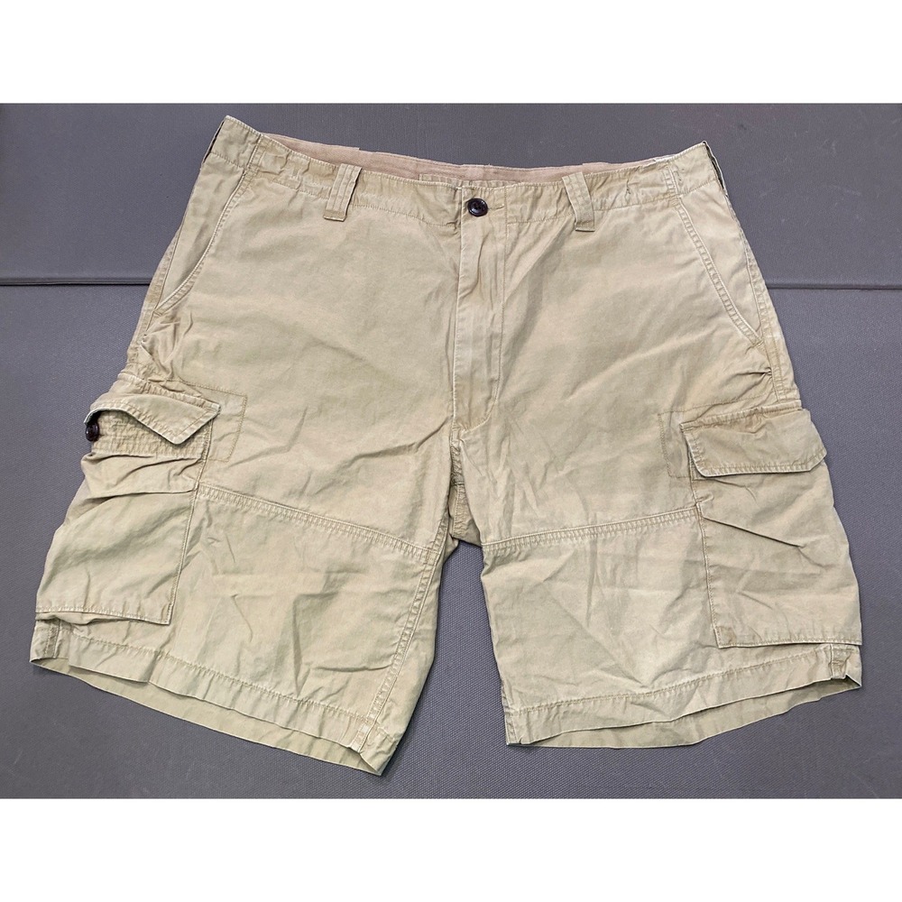 Polo Ralph Lauren Shorts 38 Classic Fit Khaki Drill‎ Cargo Pockets Utility Talon
